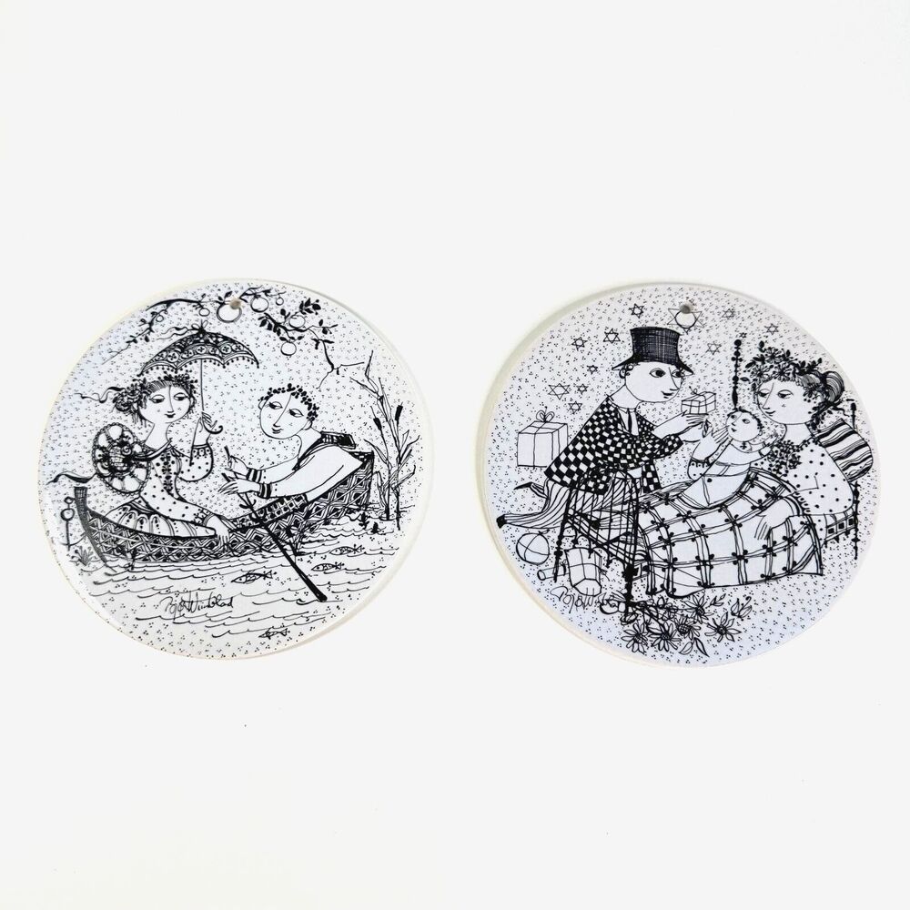 Rosenthal Wall Decor Set of 2 Juli Nocturne & Desember Mirakel Germany